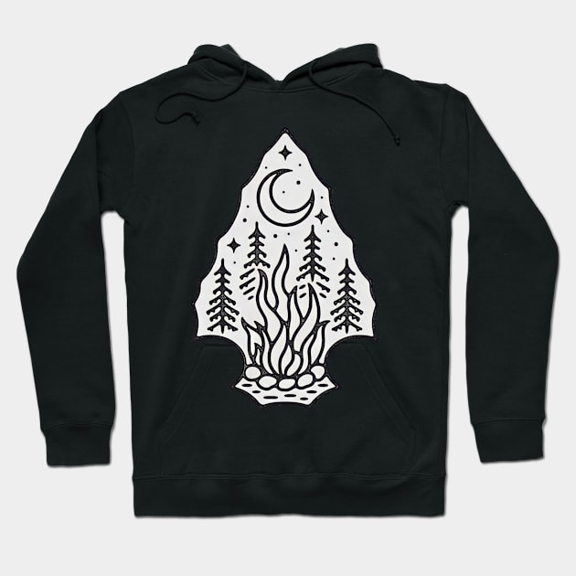 Campfire Hoodie by OldSchoolRetro